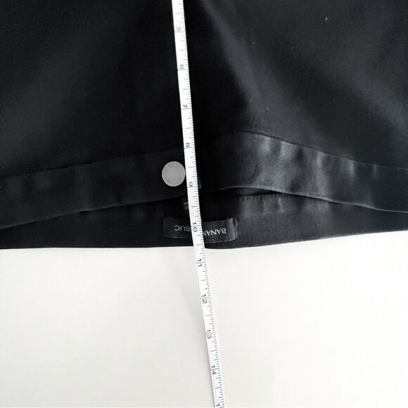 Banana Republic Ponte Legging Black Pants Women's 8 Stretch Zip Up - Picture 12 of 15